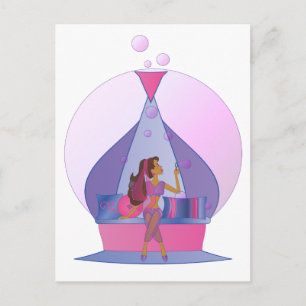 Carte Postale Bulles de soufflage de gènes