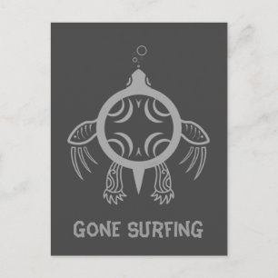 Carte Postale Bulles de tortues marines