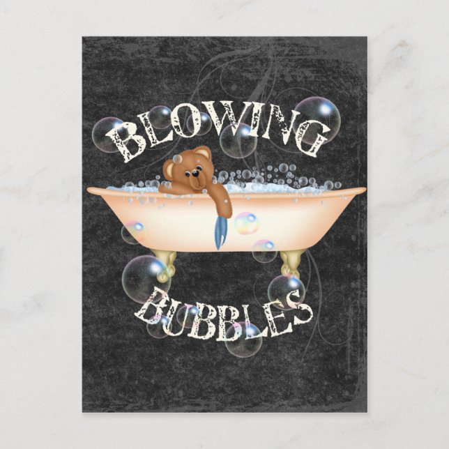 Carte Postale Bulles soufflantes (Devant)