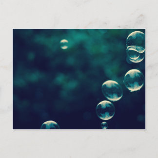 Carte Postale Bulles soufflantes Photographie Abstraite