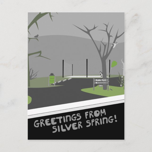 Carte Postale Bullis Park - Salutations De Silver Spring ! (Devant)