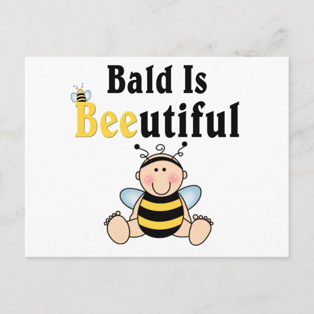 Carte Postale Bumble Baby Bee Bald est magnifique (Devant)