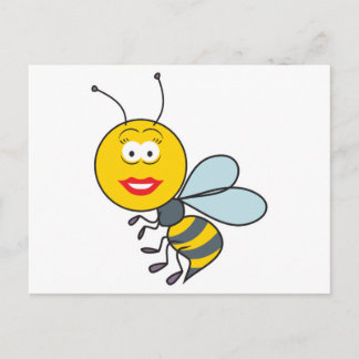 Carte Postale Bumble Bee Face