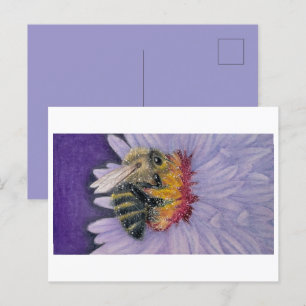 Carte Postale Bumble Bee Sketch Imprimer