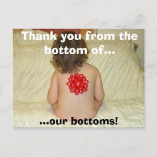 Carte Postale bumbow, Merci du fond de..., ...notre...