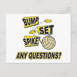 Carte Postale Bump Set Spike Volleyball cadeau