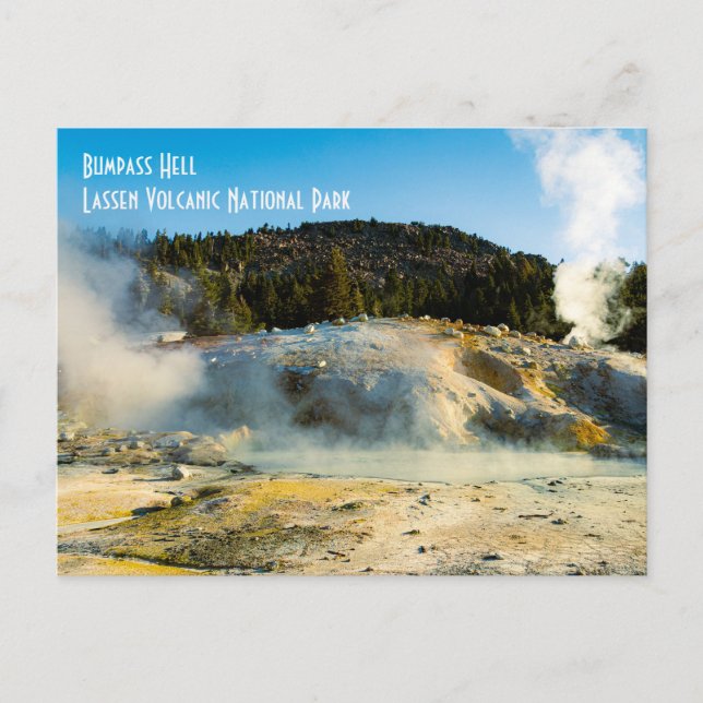 Carte Postale Bumpass Hell - Parc national volcanique de Lassen (Devant)