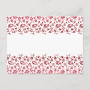 Carte Postale Bunches de fleurs roses