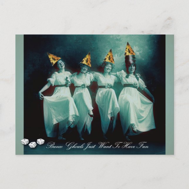 Carte Postale Bunco Ghouls Veut Juste Avoir Un Invitation Amusan (Devant)