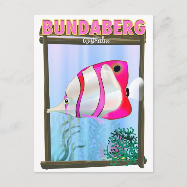 Carte Postale Bundaberg Australie affiche de voyage (Devant)