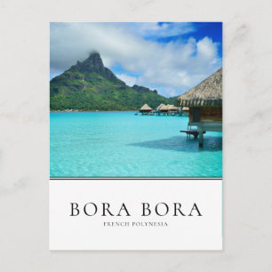 Carte Postale Bungalow sur l'eau, Bora Bora, Polynésie française