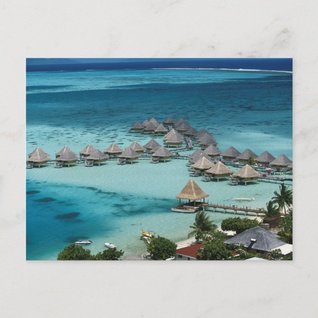 Carte Postale Bungalows de l'hôtel Beachcomber (Devant)