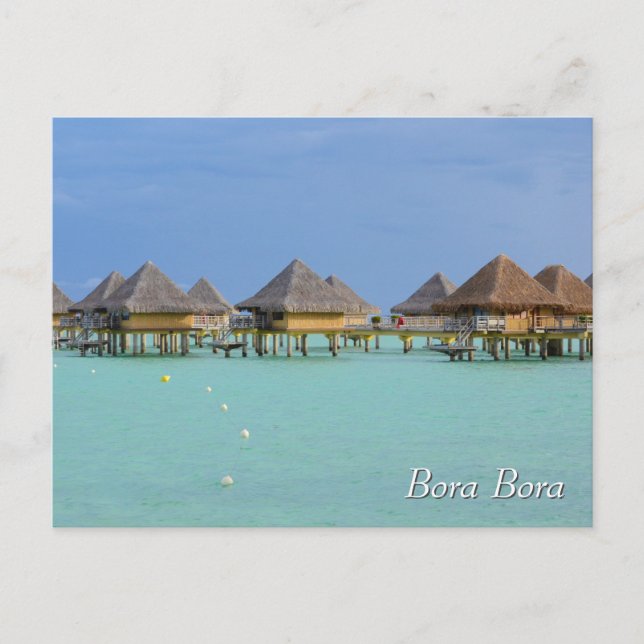 Carte Postale Bungalows en Bora Bora (Devant)