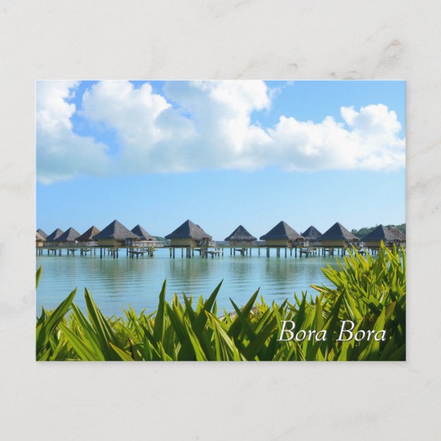Carte Postale Bungalows en Bora Bora (Devant)