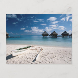 Carte Postale Bungalows from beach Motu