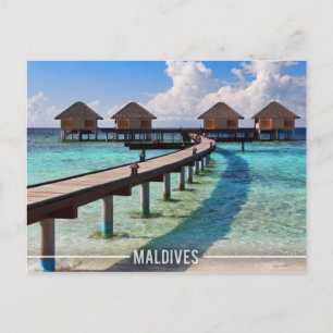 Carte Postale Bungalows sur l'eau des Maldives