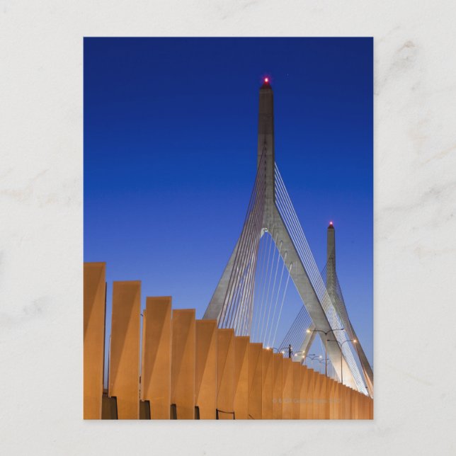 Carte Postale Bunker Hill Bridge, Boston, Massachusetts (Devant)