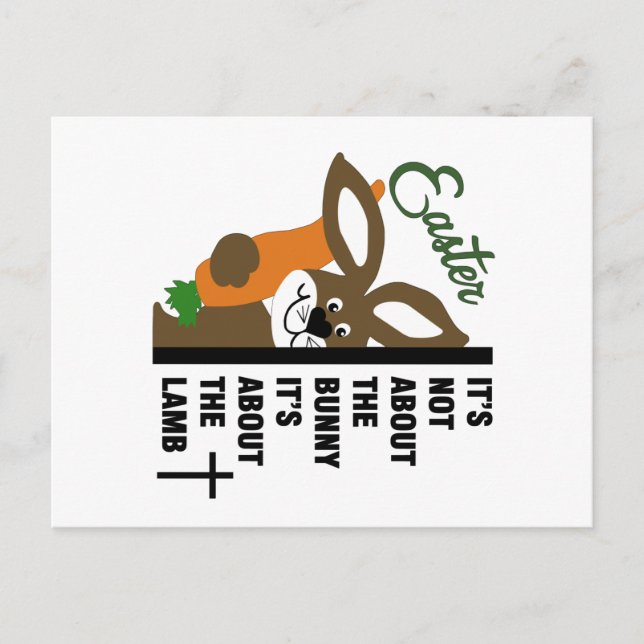 Carte Postale Bunny de Pâques (Devant)