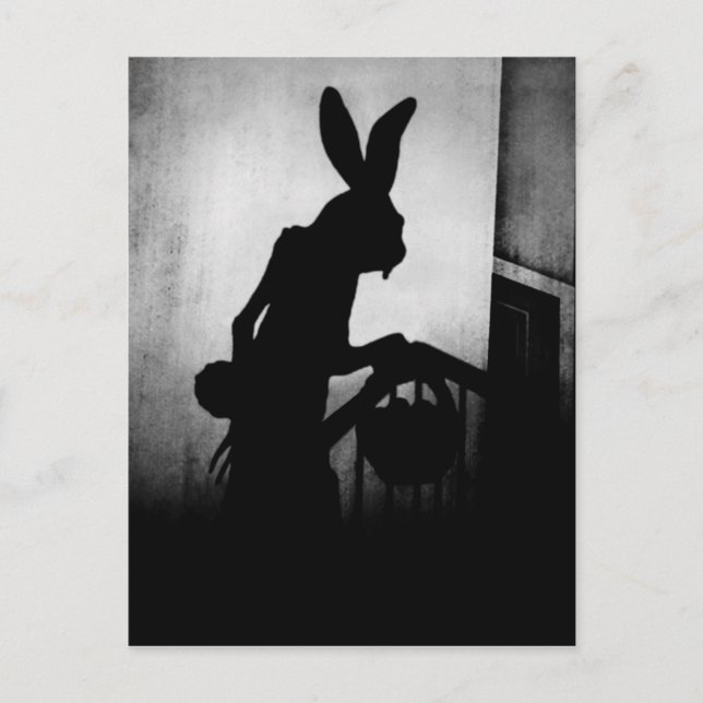 Carte Postale Bunny de Pâques Nosferatu Shadow (Devant)