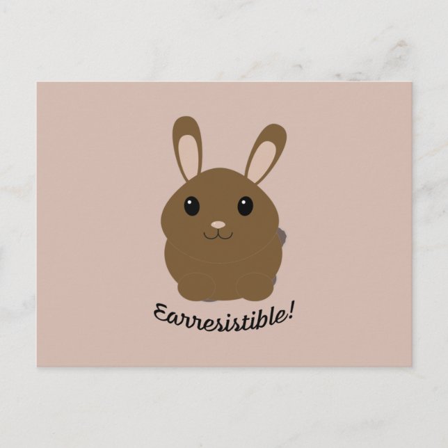 Carte Postale Bunny Earresistible (Devant)