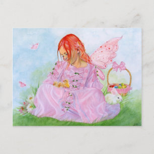 Carte postale Bunny Fairy Spring Pâques