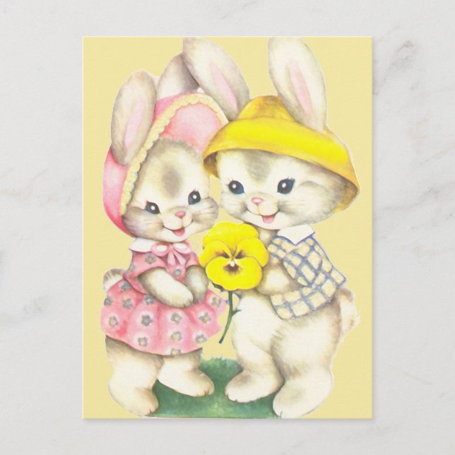Carte Postale Bunny Girl+Boy (Devant)