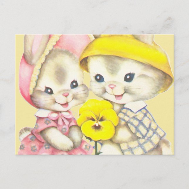 Carte Postale Bunny Girl+Boy (Devant)