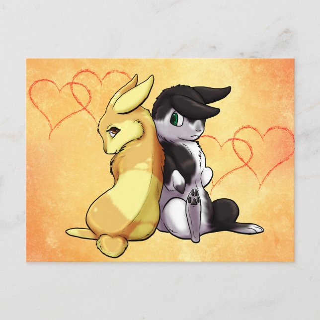 Carte Postale Bunny Love (Devant)