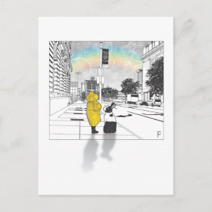 CARTE POSTALE BUNNY LOVE