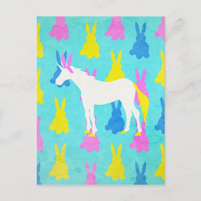 Carte Postale Bunny Unicorn (Devant)
