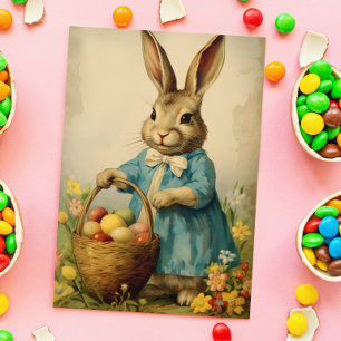 Carte Postale Bunny vintage de Pâques