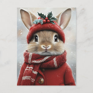 Carte Postale Bunny Winter