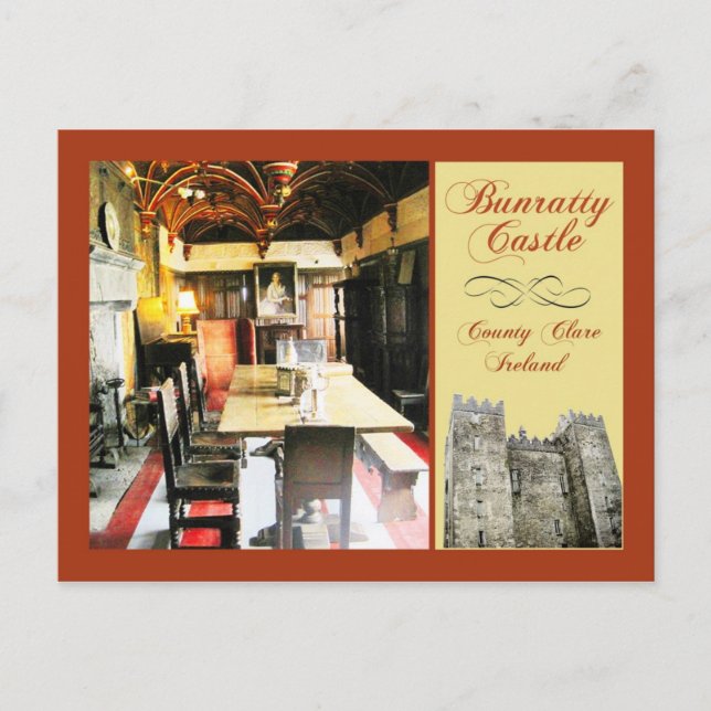 Carte Postale Bunratty Castle, Comté de Clare, Irlande (Devant)