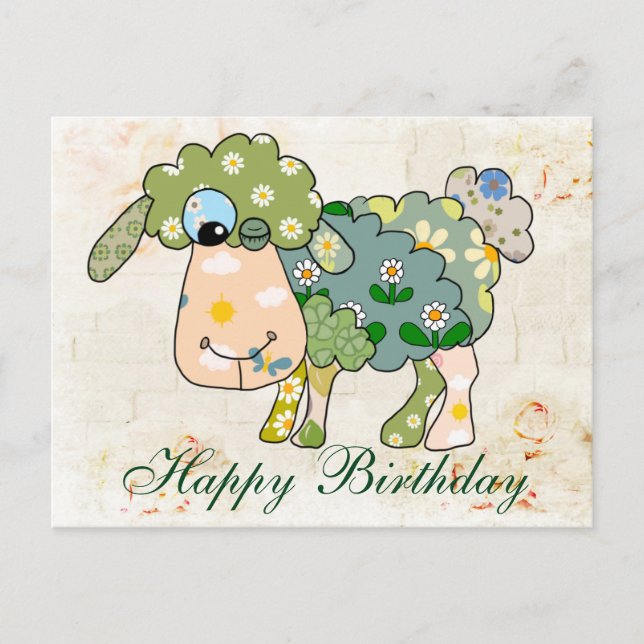 Carte Postale Buntes Schaf (Devant)