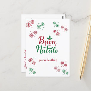Carte Postale Buon Natale Italien Joyeux Noël