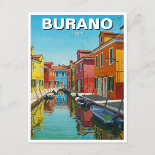 Carte postale Burano Italie