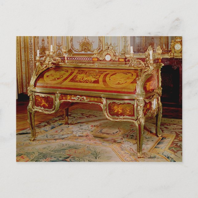 Carte Postale Bureau du Roi par Oeben et Riesener (Devant)