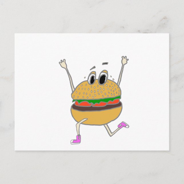 Carte Postale burger (Devant)