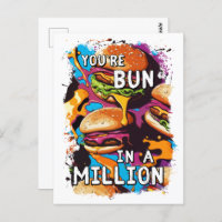 BURGER Bun drôle dans un million de jeu de mot pou