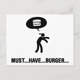 Carte Postale Burger Lover