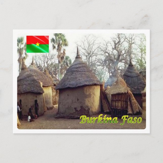 Carte Postale Burkina Faso - Traditional Homes - (Devant)