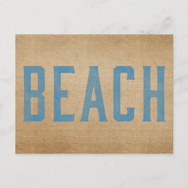 Carte Postale Burlap Beach (Devant)