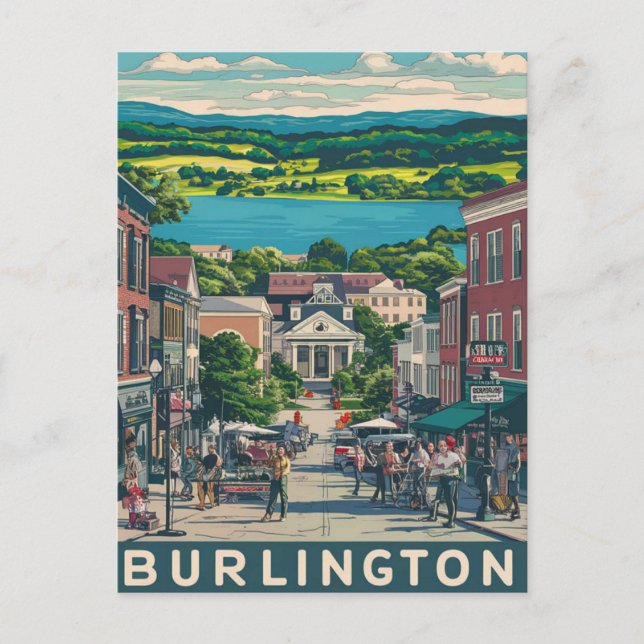 Carte Postale Burlington, Vermont (Devant)