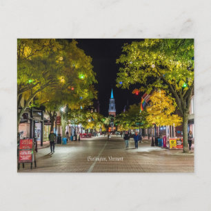Carte Postale Burlington, Vermont, photo du paysage urbain, Cart