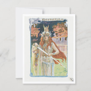 Carte Postale Burnhild (1899) par Gaston Bussière