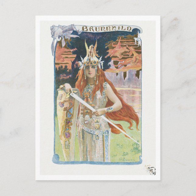 Carte Postale Burnhild (1899) par Gaston Bussière (Devant)