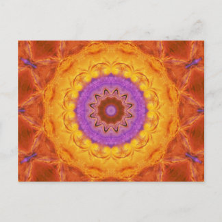 Carte Postale Burnished Sun Mandala Post Card