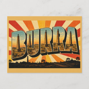 Carte Postale Burra SA Australie Ville Minière de Cuivre Histori