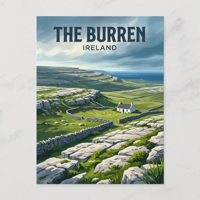 Carte Postale Burren Irlande (Devant)