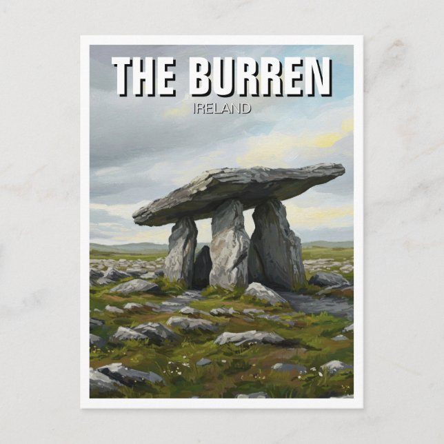 Carte Postale Burren Irlande Poulnabrone Dolmen Travel (Devant)
